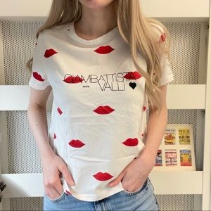 FINAL SALE H&M X Giambattista Valli Lip Print Tee